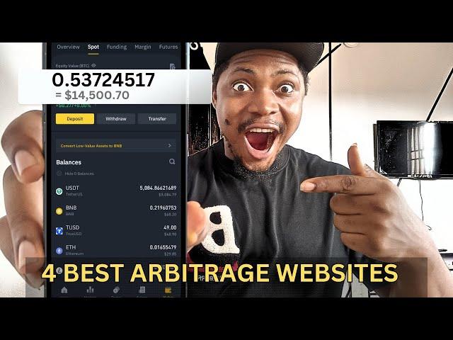 Top 4 unlimited crypto arbitrage websites 2023 || Am Making $1,000 Monthly With Them