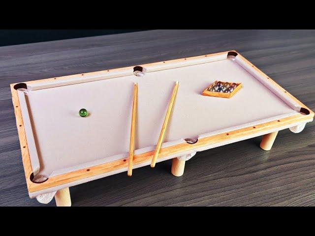 How to make MINI POOL TABLE