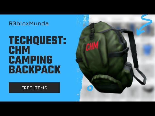 Roblox Free Avatar Item: TechQuest by Computer History Museum - CHM Camping Backpack