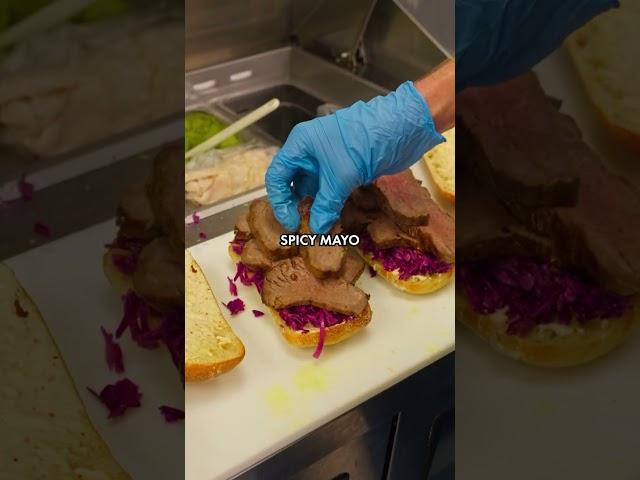 Taking your sandwich game to the next level with perfectly seasoned tri-tip! 