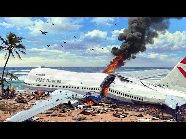 Emergency Landing On The Beach - Engine Exploded | Airplane Crashes ! Besiege plane crash