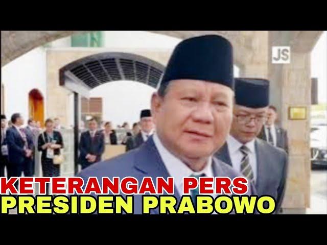 Keterangan Pers Presiden Prabowo Di Lima Peru Pada 16 November 2024