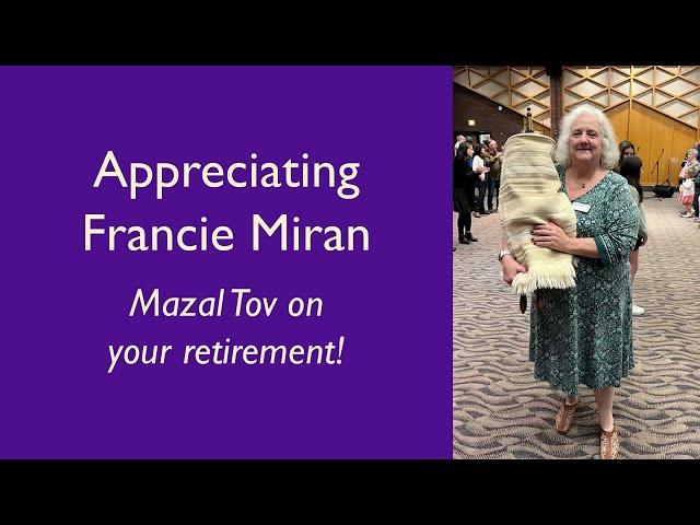 Appreciating Francie Miran | Friday, August 23, 2024