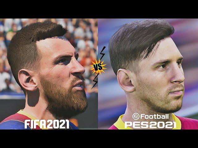 PES 2021 vs FIFA 21 - Faces Comparison