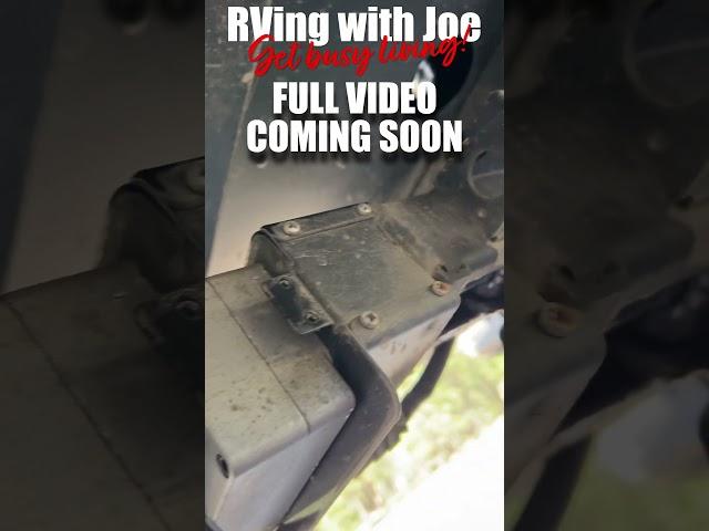 Our Ember's @Lippert.Gate Defender's stuck again - How To Fix  #propane #offroadrv #camping