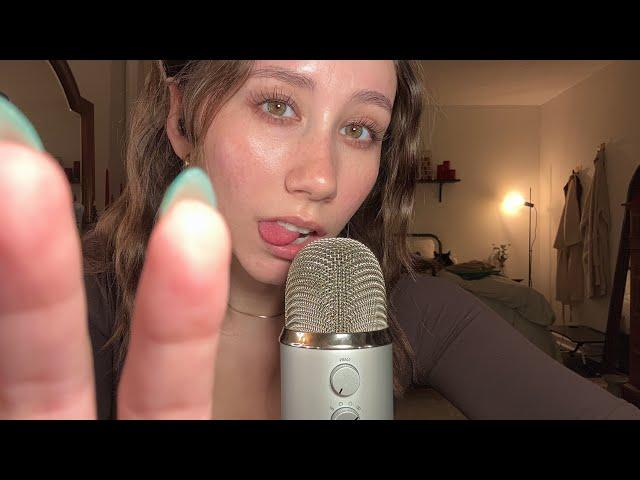 ASMR | Fast Mouth Sounds With Some Tapping, Fabric Scratching, and Rambles