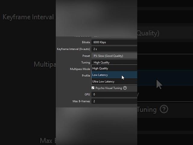 Best Encoder Settings for OBS Streaming | Tuning Setting: High Quality/Low Latency/Ultra Low Latency