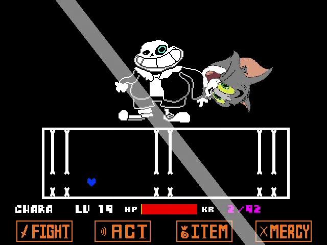 Undertale Ultra Sans Fight (April Fools Game) - DO U WANN HAV BAD TOM?!?!?!!?!?!?!??!?