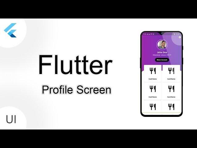 Profile Screen Flutter UI