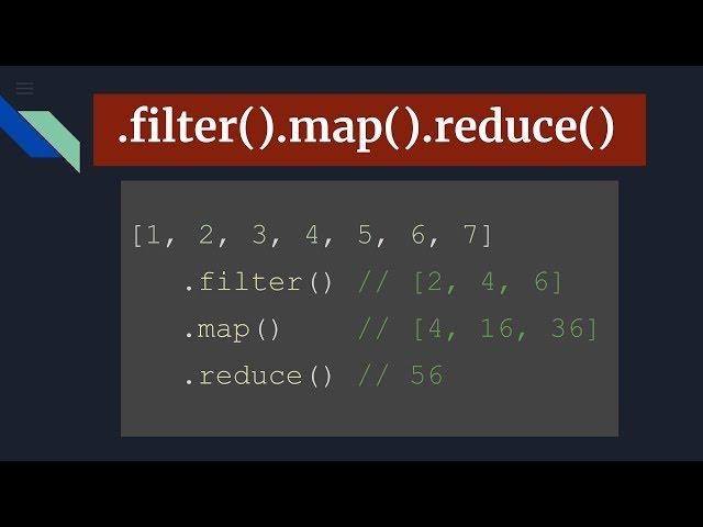 Javascript .filter(), .map() and .reduce() on real world examples