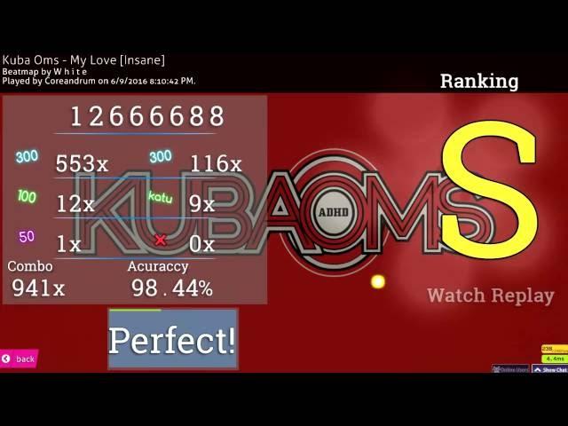 OSU! Kuba Oms - My Love [Insane] 98.44%