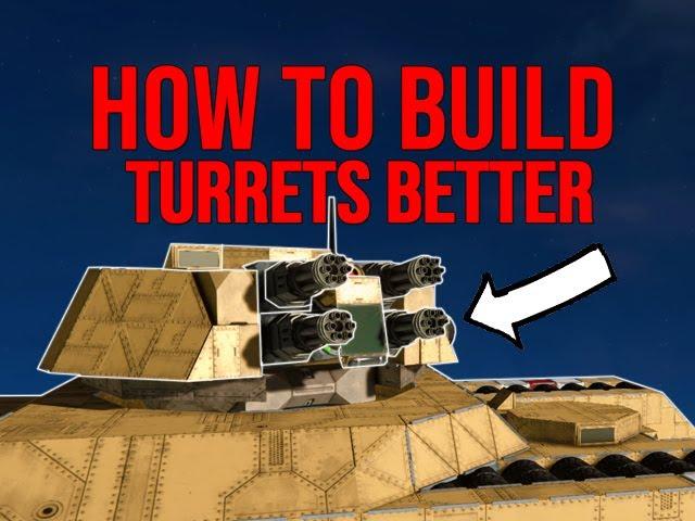 Build Better Turrets IN 10MINS Tips & Tricks - Space Engineers