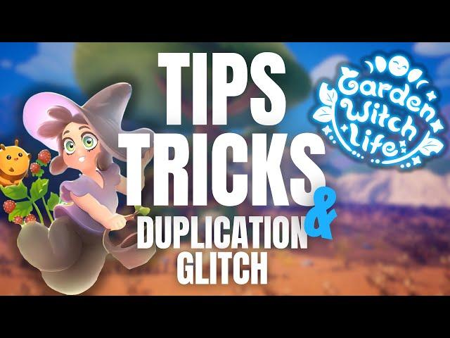 Tips, Tricks and Duplication Glitch for getting started in Garden Witch Life!