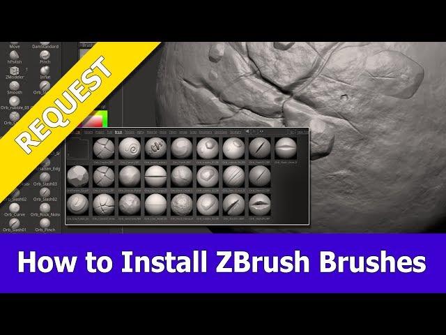 How to install ZBrush Brushes