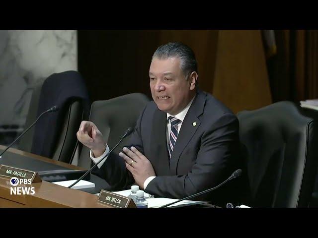 WATCH: Sen. Padilla questions Bondi in confirmation hearing