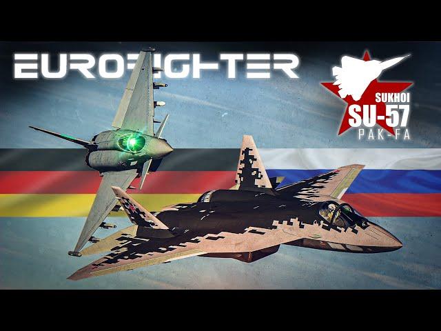 Su-57 Felon Vs Eurofighter Typhoon Dogfight | Digital Combat Simulator | DCS |