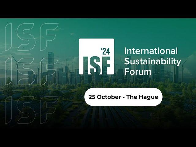 On October 25, in The Hague, the 2d day of the 4th International Sustainability Forum 2024 is held