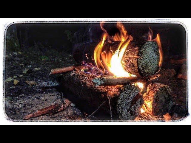 Костер таежный. Костер нодья [Bushcraft]