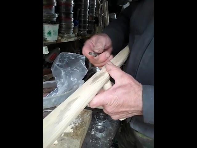 как я насаживаю косу на косовище