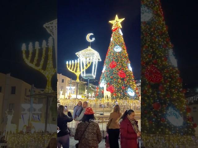 Hanukkah and Christmas in Haifa, Israel 2024