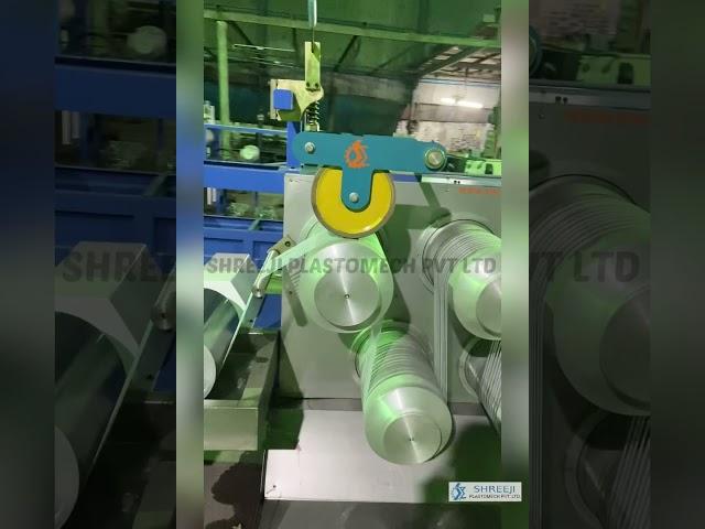 65 mm PP HDPE MONOFILAMENT EXTRUSION LINE & ALUMINIUM SPOOL WINDER