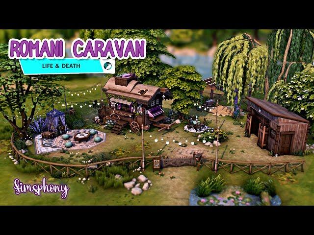 I built a Romani Caravan in The Sims 4 Life & Death!