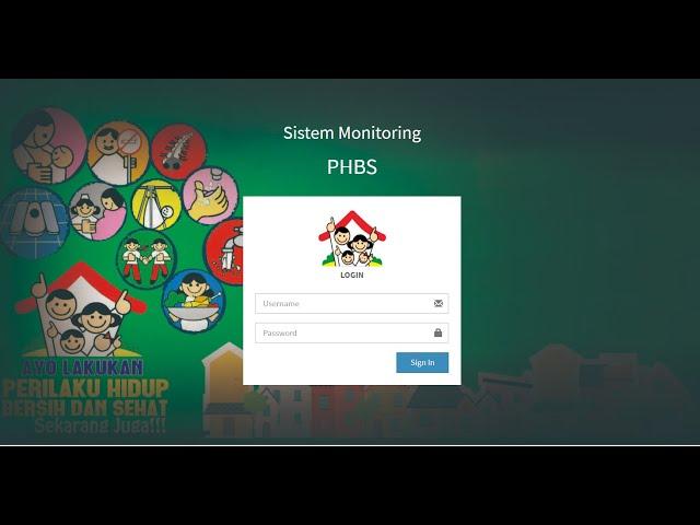 Sistem Monitoring Penilaian Penerapan PHBS Rumah Tangga di Lingkungan Masyarakat