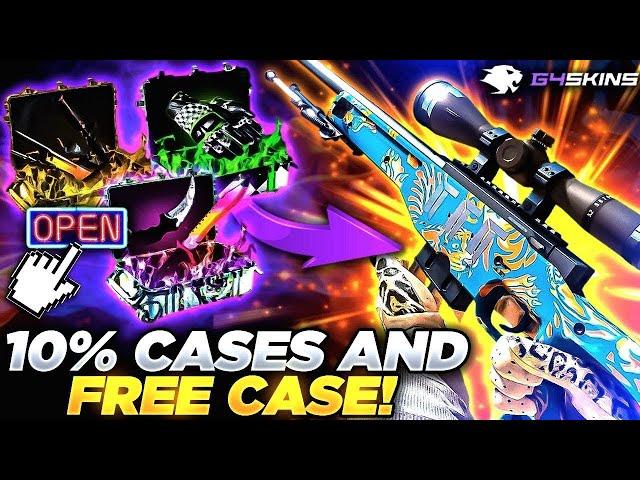 G4SKINS I TRIED ALL 10% CASES AND FREE CASE !! ?! | G4skins Promo Code 2025 | G4skins Case Opening |