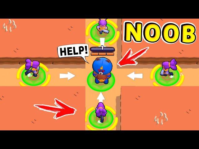 -300 IQ НУБ vs ТРОЛЛЬ !! ТОП-100 Смешных Моментов в Brawl Stars !!