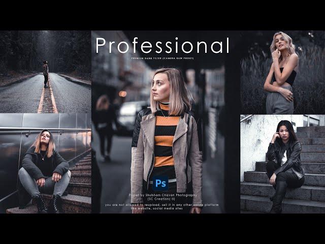 How to Edit Professional Photography | Photoshop Dark Presets XMP l SC Creation II