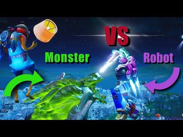 MONSTER VS. ROBOT (Full Battle) - Fortnite Showdown Event