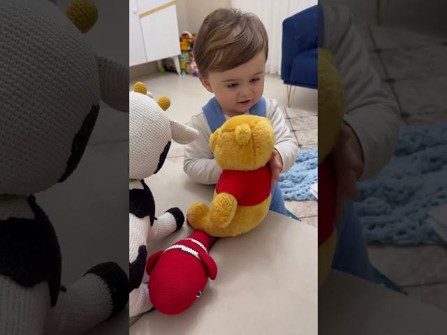 Cute Baby Aslan playing with teddy bear  #baby #monetization #contentcreators #babyboy #baby #cute