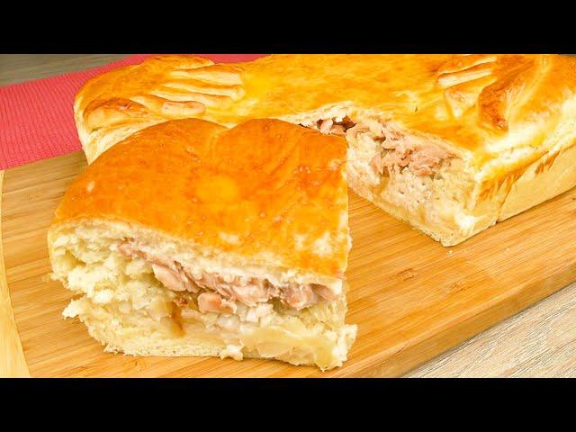 Рыбный пирог из дрожжевого теста. Старинный семейный рецепт | Yeast dough fish pie