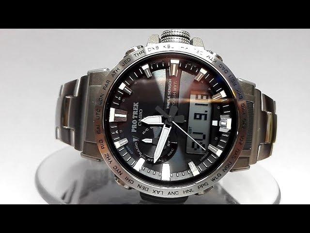 Casio Pro Trek PRW-60T-7A Triple sensor watch video 2018