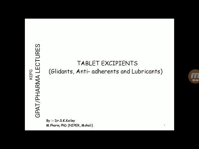 Tablet lubricants