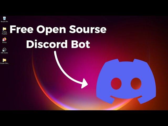 Free Open Sourse Discord Bot Tutorial (NO CODING)