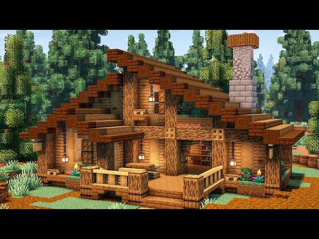 Minecraft: How to Build a Simple Survival House | Cabin House Tutorial