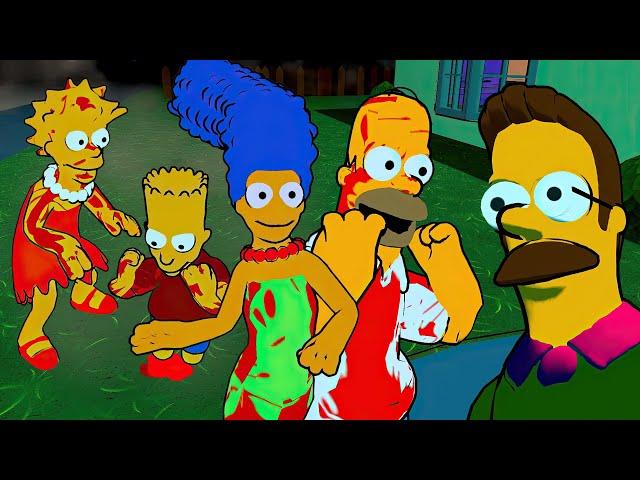 Ned Flanders KILLS The Simpsons - ФЛАНДЕРС МАНЬЯК - Игра - Прохождение