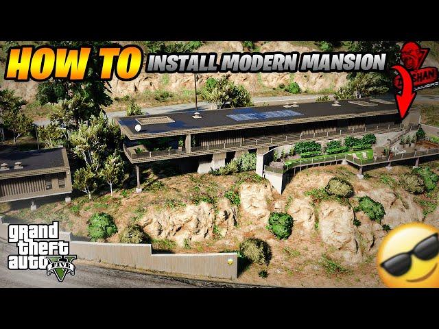 HOW TO INSTALL NEW MODERN WOOD HOUSE IN GTA 5 | LUXURY HOUSE | FAMOUS HOUSE@azmeergaming |URDU/HINDI