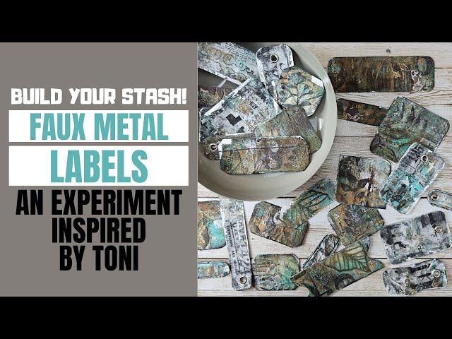 FAUX METAL LABELS - AN EXPERIMENT - INSPIRED BY @CraftybyToni