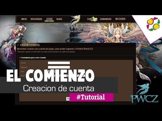 Perfect World Comunidad Zero: Como crear una cuenta