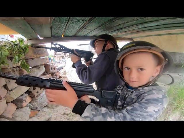 Ukrainian Kids Act Out War After Russians Destroy Village