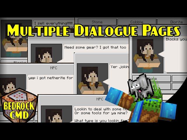 Make Complex NPC Dialogue Easy | Minecraft Bedrock Command Block Tutorial | MCPE XBOX PS SWITCH