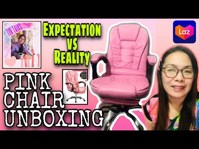 LAZADA SALE | CHEAPEST OFFICE or GAMING CHAIR | PINK CHAIR UNBOXING - Expectation VS Reality