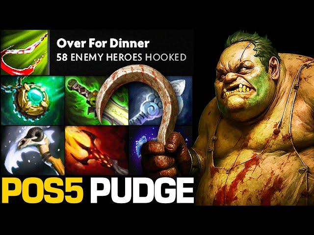 Hook Hook Hook!!! 58 Enemy Heroes Hooked | Pudge Official
