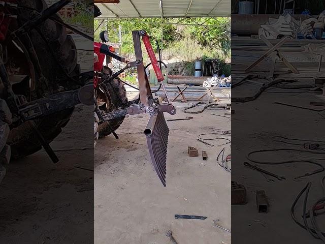 Welded tractor hydraulic rake- Good tools and machinery make work easy