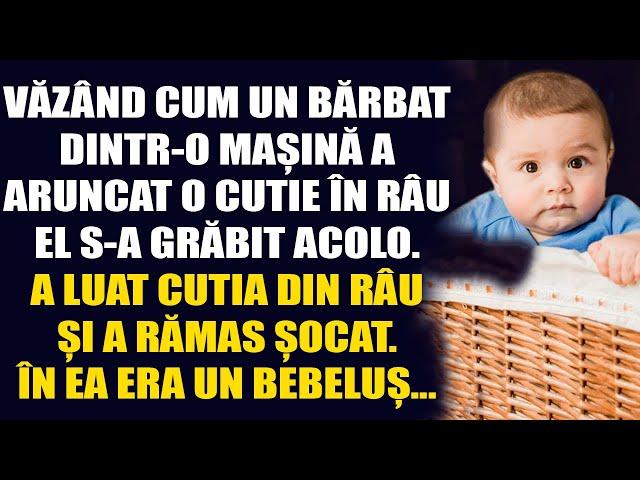 Văzând cum un bărbat dintr-o mașină a aruncat o cutie în râu, el s-a grăbit acolo... Povești