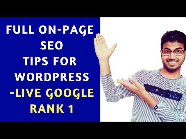 Live SEO - Google Rank 1 with 100% Proof | Learn ON-Page in One Video by OK Ravi