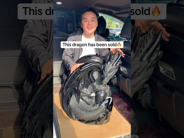 This is the biggest crystal I have ever sold! #crystaldragon #massivecrystal #giantcrystals