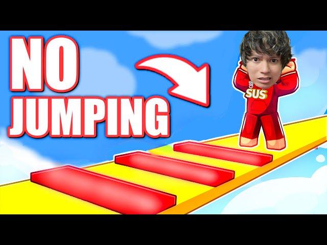 This Crazy Obby But You Can't Jump Had A WEIRD TWIST (Roblox)